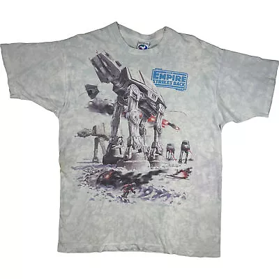Buy Vintage 1997 Star Wars Liquid Blue Empire Strikes Back T-shirt Rare XX-Large • 199.99£