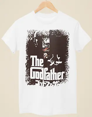 Buy The Godfather - Japanese Movie Poster Inspired Unisex White T-Shirt • 14.99£