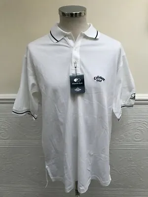 Buy BNWT Callaway Hawkeye Golf Polo T Shirt White Cotton Size Large  BRAND NEW • 20.55£