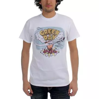 Buy Officially Licensed Green Day Dookie Mens White T Shirt Green Day Classic Tee • 18.95£