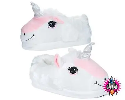 Buy Unicorn Novelty High Quality Plush Slippers Adults Children's Kids New With Tags • 12.95£