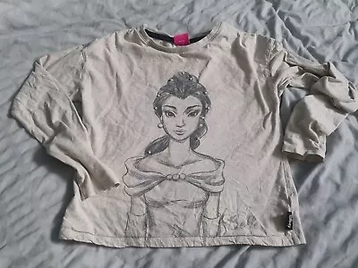 Buy Girls Disney Princess Belle Beauty And The Beast Top Age 12 Years • 4.50£