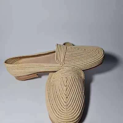 Buy Moroccan Style Raffia Slippers, Raffia Shoes, Natural Raffia Sandals • 75.32£