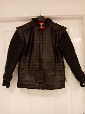 Buy Disney Store Star Wars Boys Faux Leather Jacket Size 7/8 Darth Vader Empire • 15£