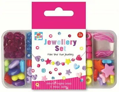 Buy Kids Girls Make Your Own DIY Bracelet Jewellery Box Set Art Craft Beads Gift 3+ • 3.95£