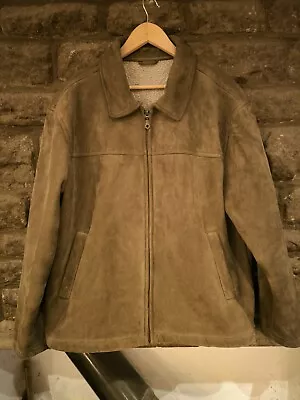 Buy Mens Vintage Fleece Lined Bomber Jacket - BHS - Large Polyester Mix • 14.99£
