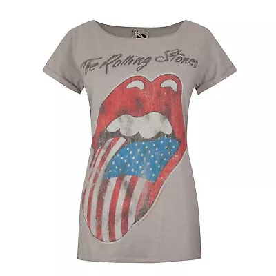 Buy Amplified Womens/Ladies USA Tour 2 The Rolling Stones T-Shirt NS6270 • 23.03£