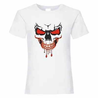 Buy Skull Red Eyes Printed T Shirt In 3 Colours • 11.49£