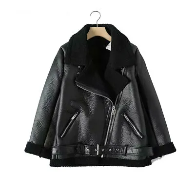 Buy Winter Faux Lamb Leather Jacket • 71.94£