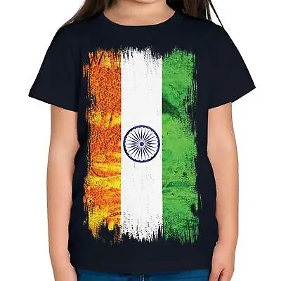 Buy India Grunge Flag Kids T-shirt Tee Top BharÔt Bh?rata Bh?rat Indiy? Indian • 9.95£