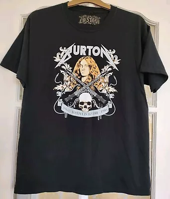 Buy Men's Cliff Burton (Metallica) T-Shirt To Live Is To Die 1962 - 1986 Size Large • 9.99£