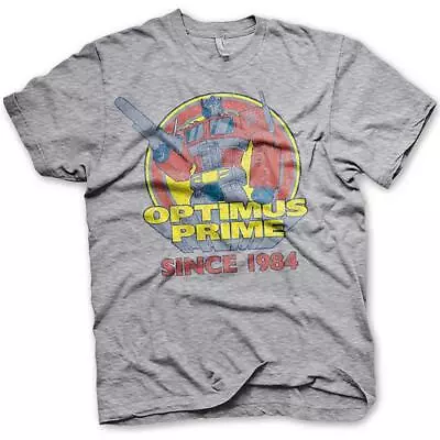 Buy Transformers Optimus Prime Since 1984 T-Shirt Sports Grey Small Tee • 10.04£