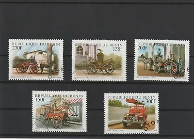Buy Stamps Republic Of Benin Fire Brigade Historic Vehicles See Photo • 0.86£