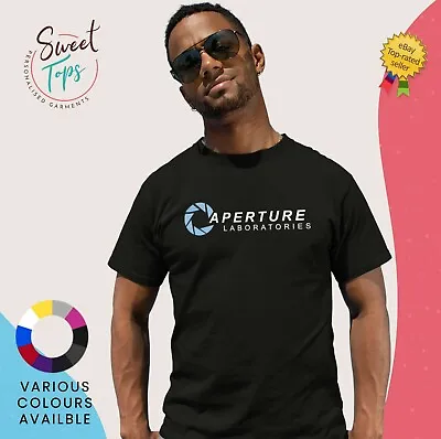 Buy Aperture Laboratories Portal Inspired Male T Shirt Gift Birthday • 13.49£
