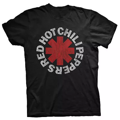 Buy Red Hot Chili Peppers Distressed Logo Rock Licensed Tee T-Shirt Men • 17.13£