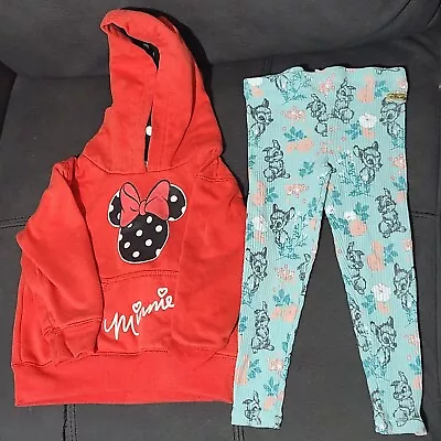 Buy Disney Toddler Bundle X 2 Sz 2 Minnie Mouse Bambi Classics Hoodie PreOwned • 6.59£