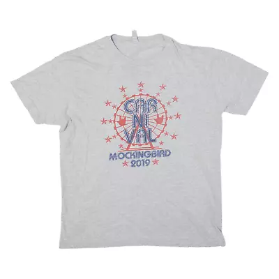 Buy NEXT LEVEL Carnival Mocking Bird 2019 Mens T-Shirt Grey Short Sleeve USA L • 7.99£