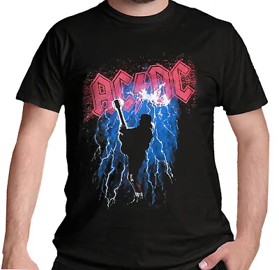 Buy AC DC T Shirt Official Thunderstruck Logo Rock Band Album Fishwick Art S-2XL New • 14.95£