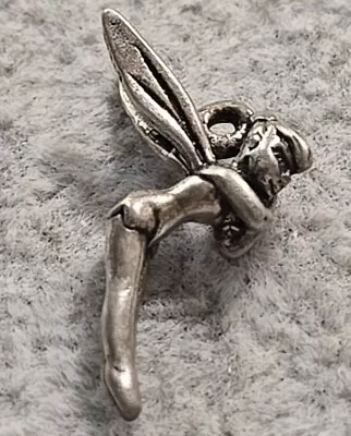 Buy Tinkerbell Sterling Silver 925 Charm Disney Peter Pan Fairy Arms Crossed Vintage • 16.94£