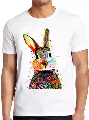 Buy Bunny Rabbit Watercolor Easter Thanksgiving Cult Movie Music Gift T Shirt M943 • 6.35£
