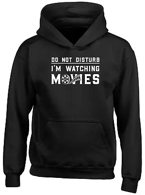 Buy Busy Watching Movies Kids Hoodie Do Not Disturb Funny Boys Girls Gift Top • 13.99£