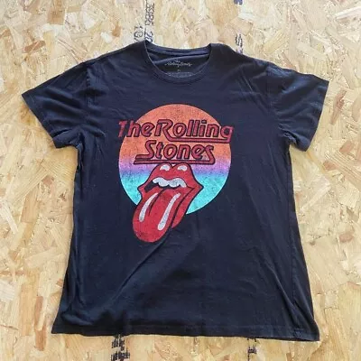 Buy The Rolling Stones T Shirt Black Extra Large XL Mens Music Band Graphic • 8.99£