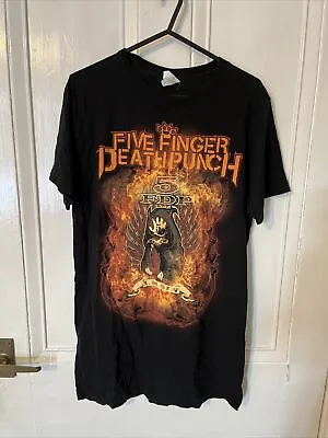 Buy Five Finger Death Punch Bravado Mens Band T Shirt Size Medium • 9.99£