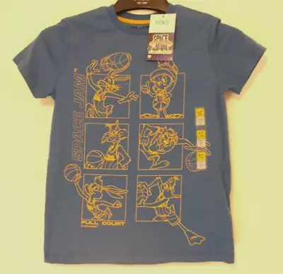 Buy M&S Space Jam  A New Legacy  T Shirt Age 6-7 Years BNWT • 7.99£
