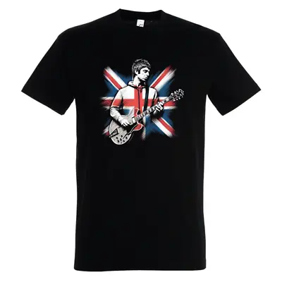 Buy Noel Gallagher Union Jack Guitar Oasis High Flying Birds T Shirt • 19.99£