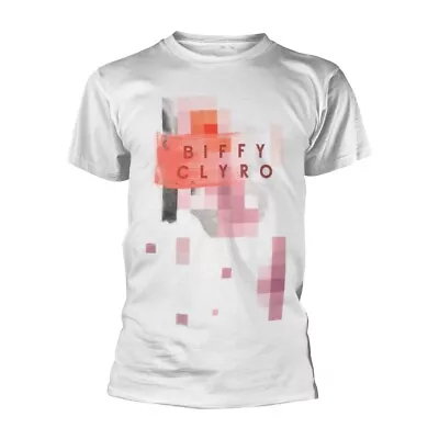 Buy BIFFY CLYRO - MULTI PIXEL WHITE T-Shirt Small • 14.15£