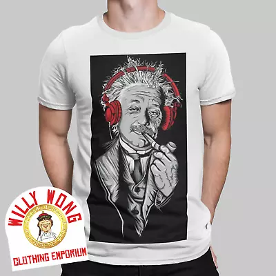 Buy Einstein T-Shirt Headphones Nerd Music Science Retro Tee Vintage  • 6.99£