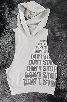 Buy Forever 21 Grey Sleevless Shirt Hood Active M Womens Shipped Promptly 💨 • 17.95£