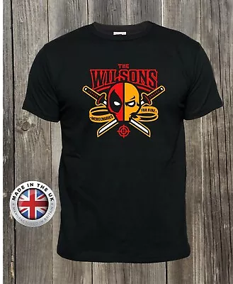 Buy Deadpool T Shirt Deathstroke Wilson Brothers Black Printed, Unisex+ladies Fitted • 18.99£