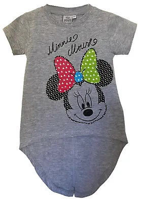 Buy Disney Minnie Mouse Girl’s T-Shirt, Character Print Cotton Summer Fishtail Top • 3.99£