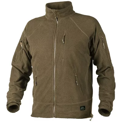 Buy Helikon Alpha Tactical Urban Patrol Hiking Mens Combat Jacket Grid Fleece Coyote • 54.90£