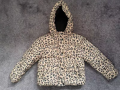 Buy Girls  Fleece Lined Animal Print Jacket With Hood From George. . Age 5.  • 4.99£
