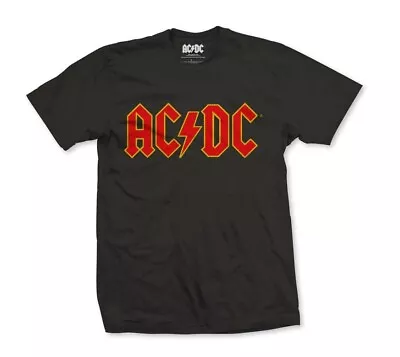 Buy AC/DC T Shirt Red Logo Black Mens Unisex Classic Rock Metal Tee New • 11.99£
