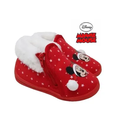 Buy Brand New Quality Warm Comfy Disney Children's Minnie Mouse Slippers • 6£
