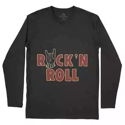 Buy Rock & Roll Mens T-Shirt Music Hand Sign Metal Punk Band Guitar P410 • 14.99£