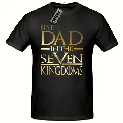 Buy Gold Best Dad In The Seven Kingdoms Fathers Day T Shirt,Game Of Thrones Tshirt • 8.50£