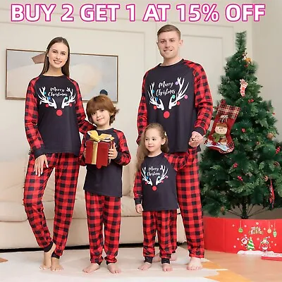 Buy 2024 Christmas Pyjamas Family Matching Pajamas Adult Kids Xmas Nightwear Pjs Set • 7.43£