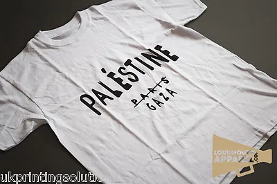 Buy Free Palestine Gaza Celine Paris Protest T-Shirt Graphic Cotton Crew Neck • 17£