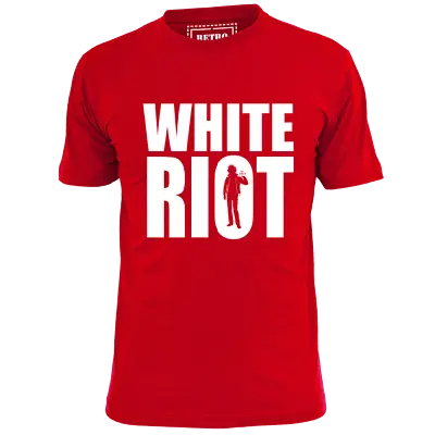 Buy Mens White Riot Punk Rock T Shirt Ruts Clash • 10.49£