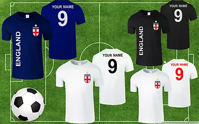 Buy Personalised EngLand Football Kids T Shirt Boys Girls Name Its Coming Home Tee • 9.99£