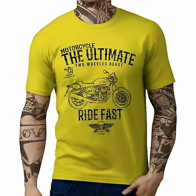 Buy JL Ultimate Illustration For A Moto Guzzi V7 III Racer Motorbike Fan T-shirt • 19.99£