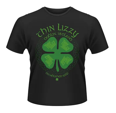 Buy Thin Lizzy Four Leaf Clover Phil Lynott Rock Licensed Tee T-Shirt Men • 18.27£