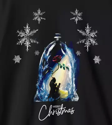 Buy Beauty And The Beast Enchanted Rose Christmas/Xmas Jumper/Sweater/Sweatshirt/Top • 29.99£