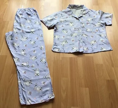 Buy BHS Women's Short Sleeve Pale Blue Pyjamer Set - Size 8-10 • 4.99£