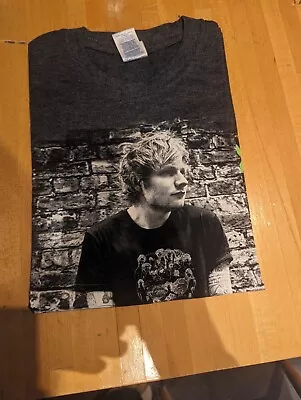 Buy Ed Sheeran X Tour UK Concerts Grey Unisex T-Shirt Size S • 4.99£