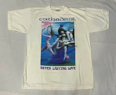 Buy CATHEDRAL NEVER LASTING LOVE TSHIRT MENS LARGE Issued 1990 • 199.99£